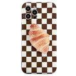 croissant checker iphone case boogzel apparel