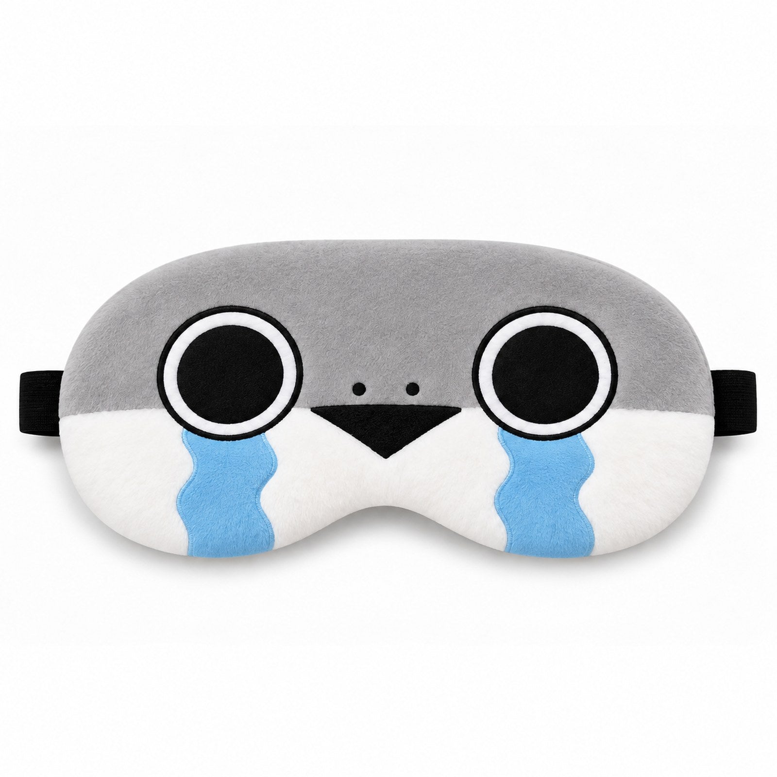 Crying Sacabambaspis Sleep Mask Cute Grey Plush Fish Eye Mask Funny Meme Sleeping Mask boogzel_clothing