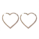 crystal heart hoop earrings boogzel apparel