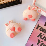 cute bunny airpods case boogzel apparel