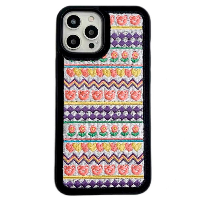 cute embroidery iphone case boogzel apparel