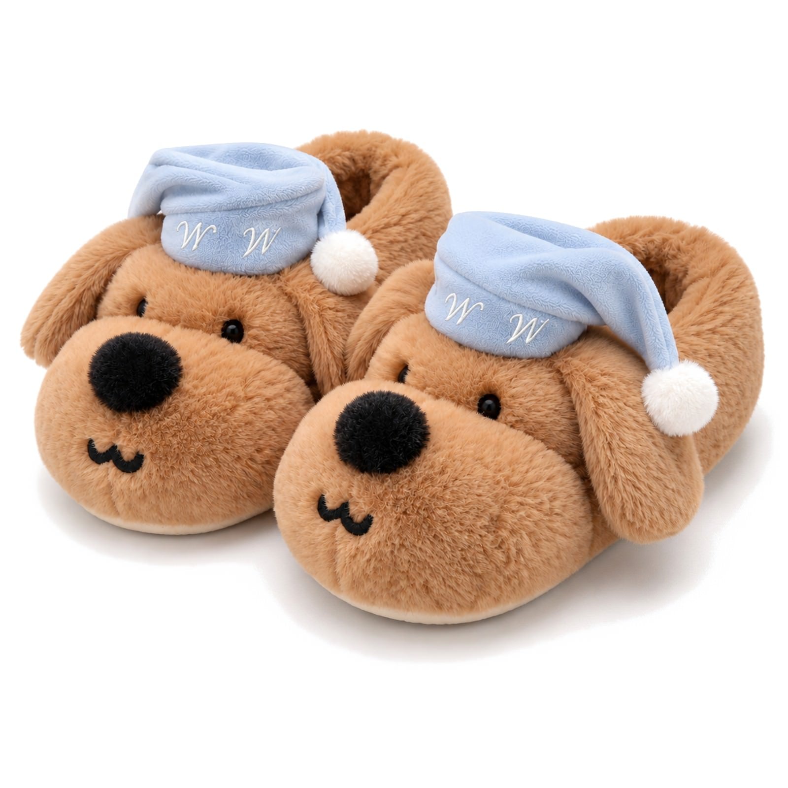 Cute_Puppy_Plush_Slippers_Brown_Puppy_Slippers_Cozy_Winter_House_Slippers_Soft_Girl_Aesthetic_boogzel_clothing