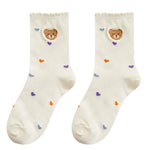 bear embroidered socks boogzel apparel