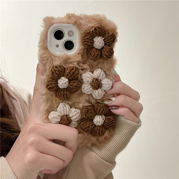 daisy fuzzy iphone case boogzel apparel