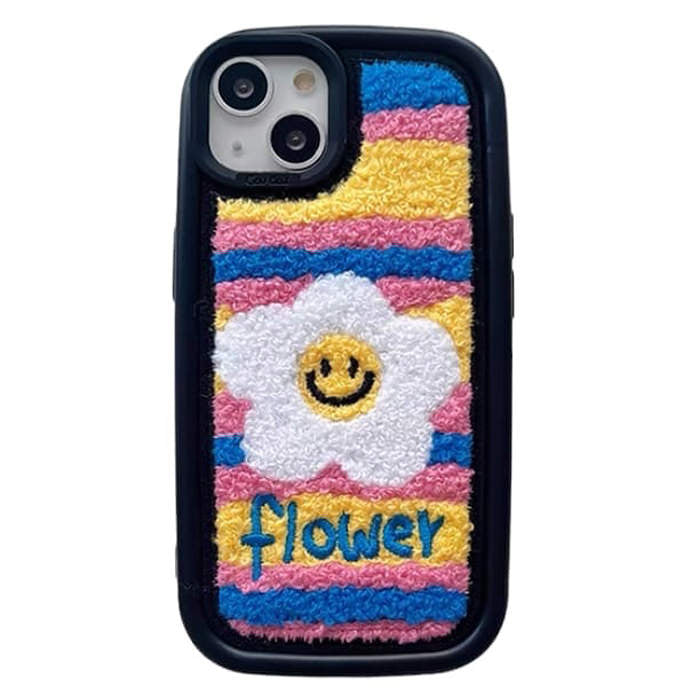 daisy flower fuzzy iphone case boogzel apparel