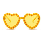 daisy heart sunglasses boogzel apparel