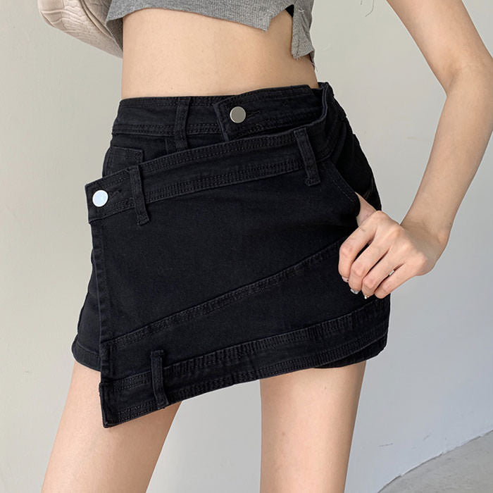 black aesthetic skirt boogzel apparel