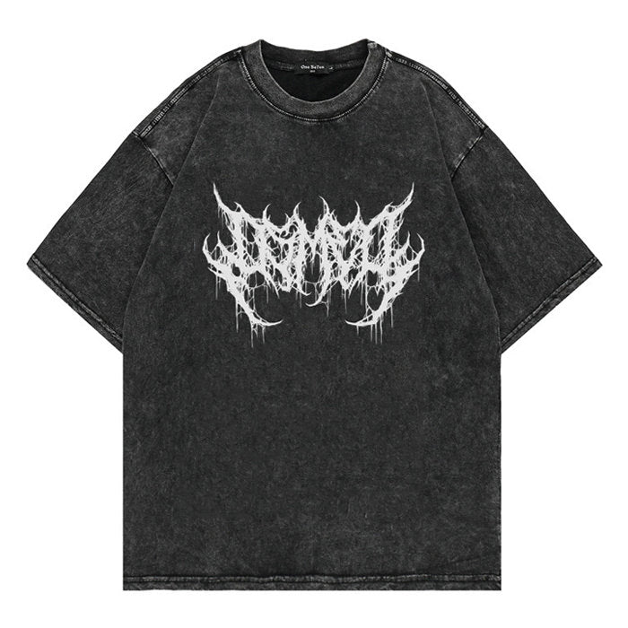 dark grunge washed tshirt boogzel apparel