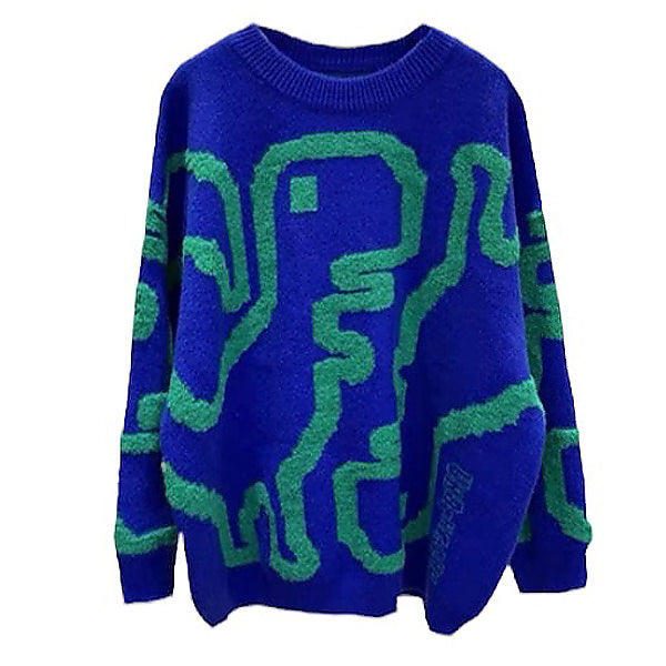 dinosaur fuzzy sweater boogzel apparel