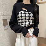 houndstooth sweater boogzel apparel