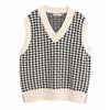 Dogtooth Check Vest