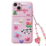 pink fridge iphone case boogzel apparel