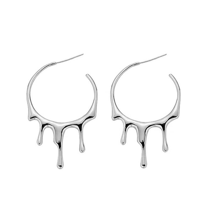 drop aesthetic hoop earrings boogzel apparel