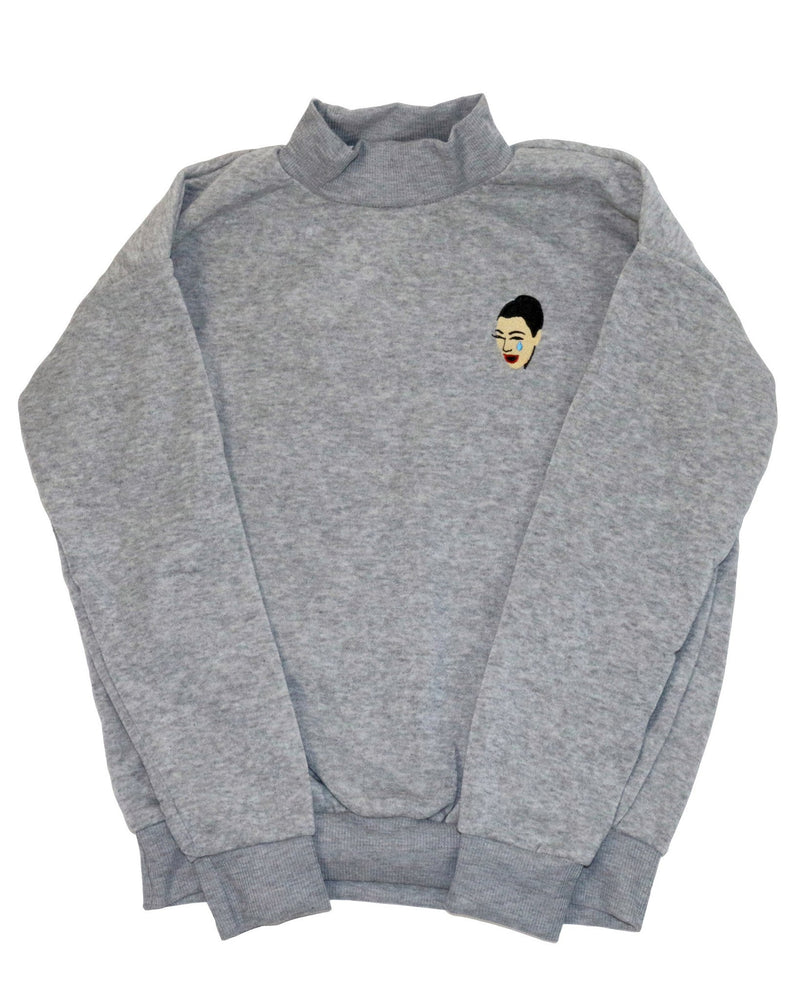 kimoji sweatshirt grey shop boogzel apparel free shipping 