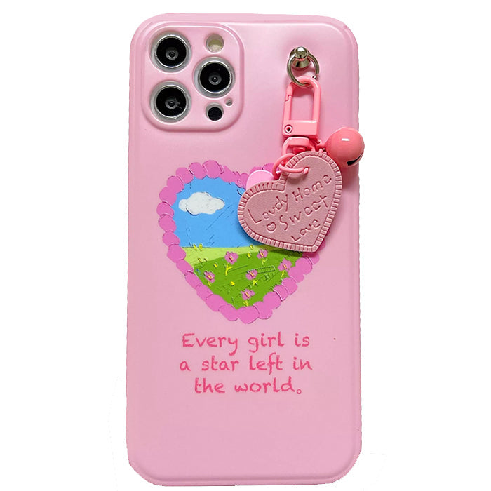 aesthetic heart graphic iphone case boogzel apparel