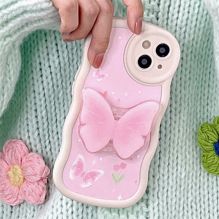 aesthetic butterfly phone case boogzel apparel