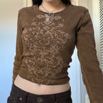 Fairy Grunge Ribbed Top