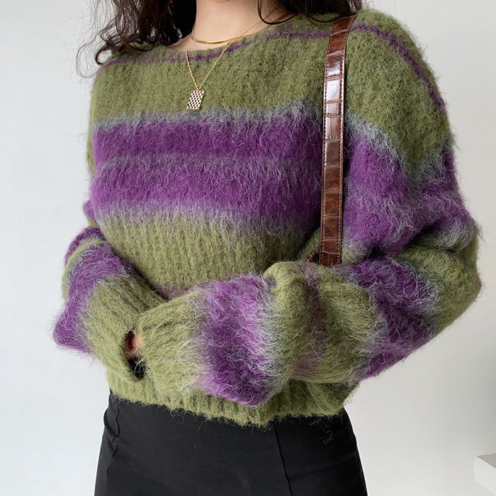fairy grunge striped sweater boogzel apparel