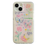 butterfly flowers iphone case boogzel apparel