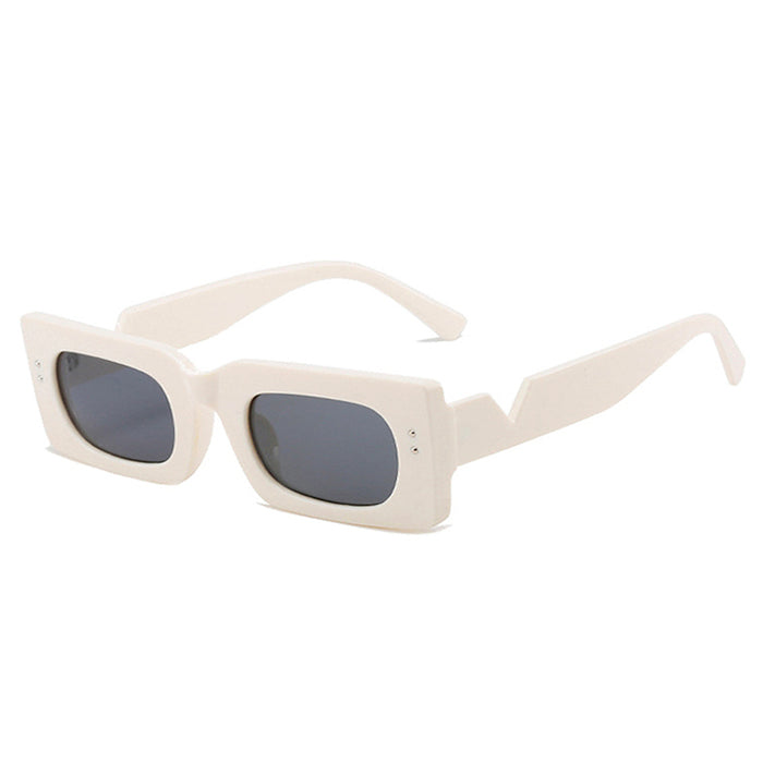 white rectangle sunglasses boogzel apparel