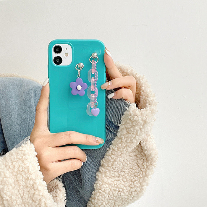 flower arcylic chain iphone case boogzel apparel