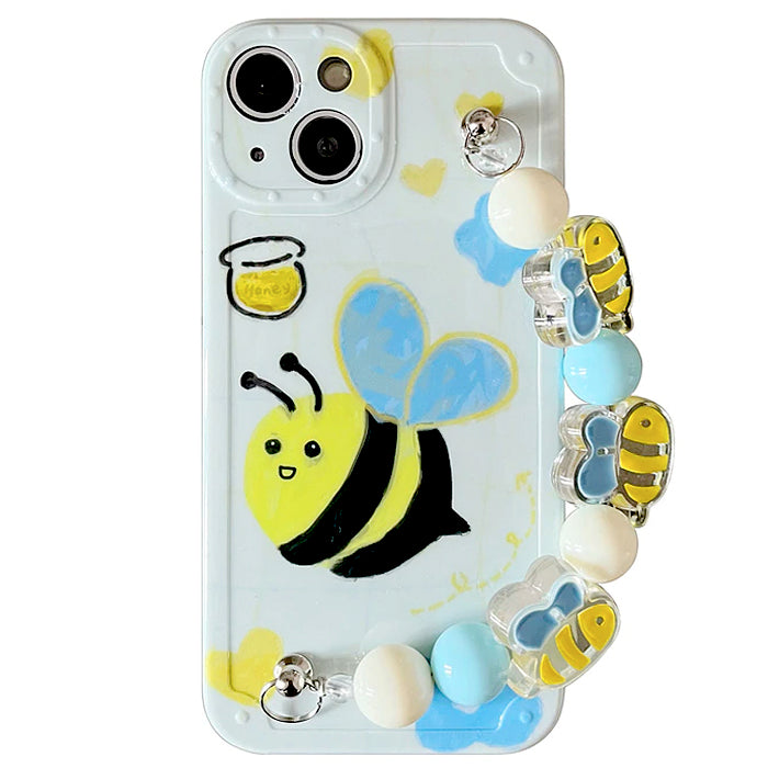 flower bee chain iphone case boogzel apparel