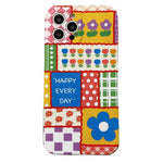 flower checkerboard iphone case boogzel apparel