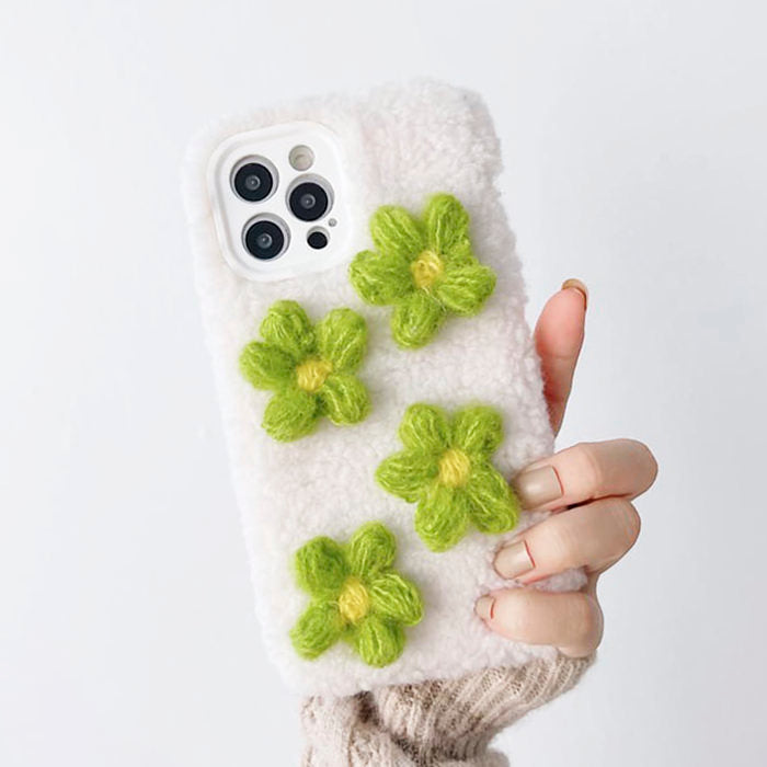 flower plush iphone case boogzel apparel