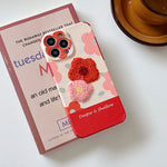 flower plush iphone case boogzel apparel