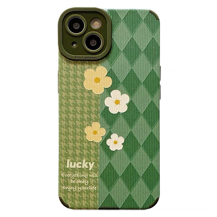 flower houndstooth iphone case boogzel apparel
