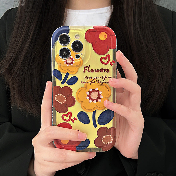 flowers iphone case boogzel apparel