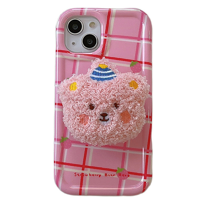 fluffy bear iphone case boogzel apparel