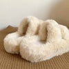 fluffy platform slippers boogzel apparel