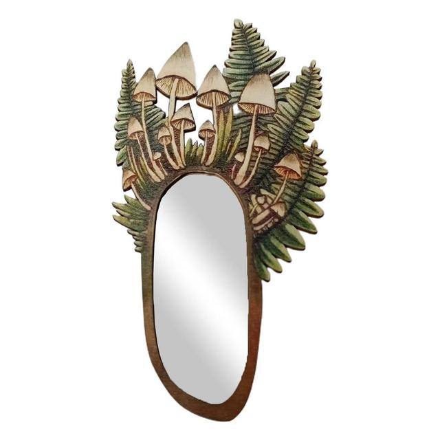 Wooden Forest Mushroom Mirror boogzel apparel
