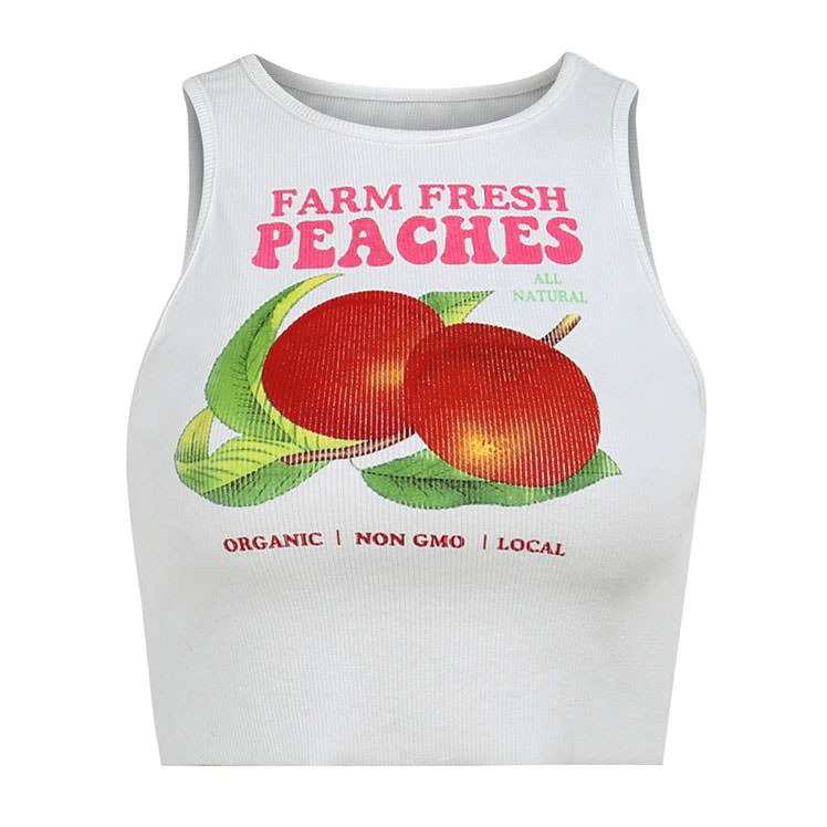 Fresh Peaches Ribbed Top boogzel apparel