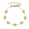 aesthetic floral beaded bracelet boogzel apparel