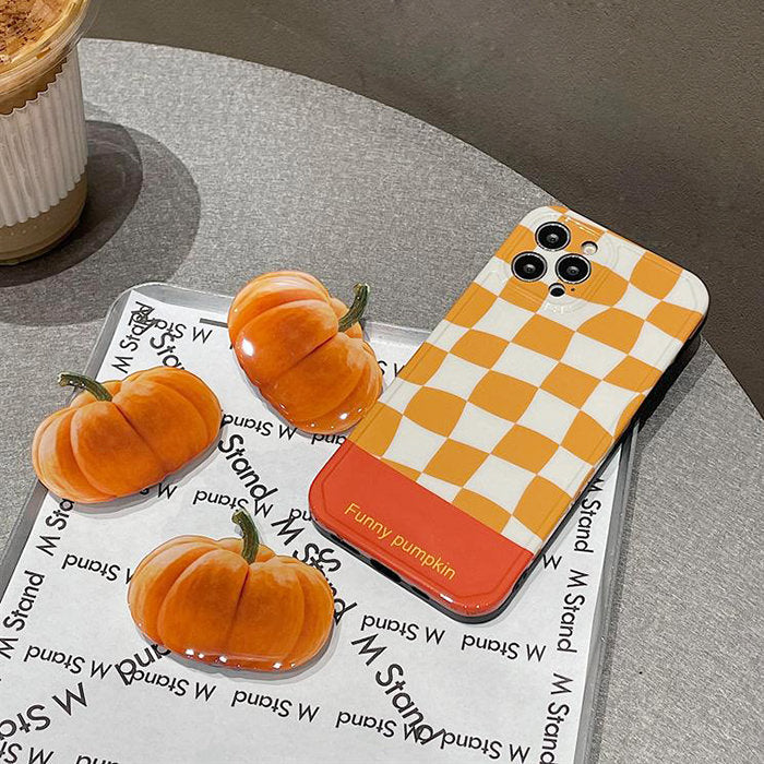orange plaid iphone case boogzel apparel