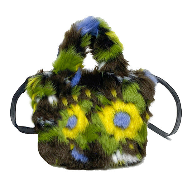 fuzzy flower mini bag boogzelapparel