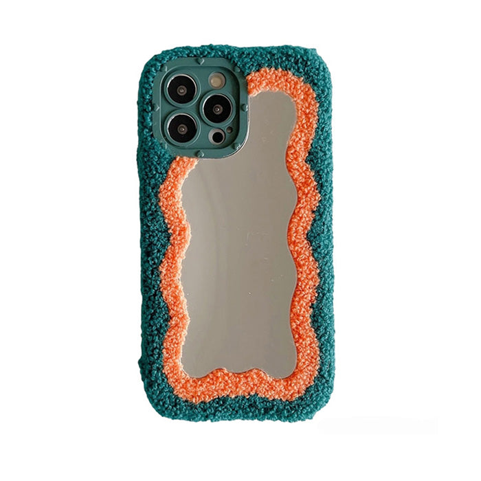 fuzzy mirror iphone case boogzel apparel