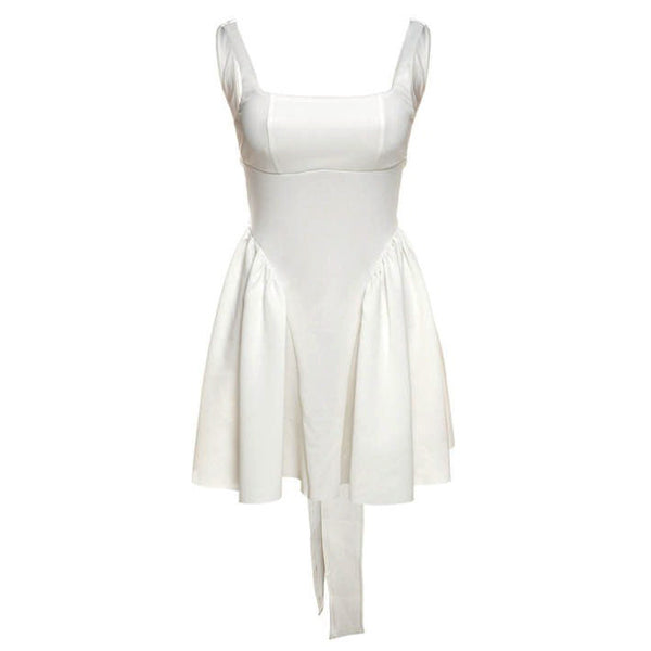 Garden Of Envy Back-Tie Milkmaid Dress