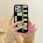 geometric plush iphone case boogzel apparel