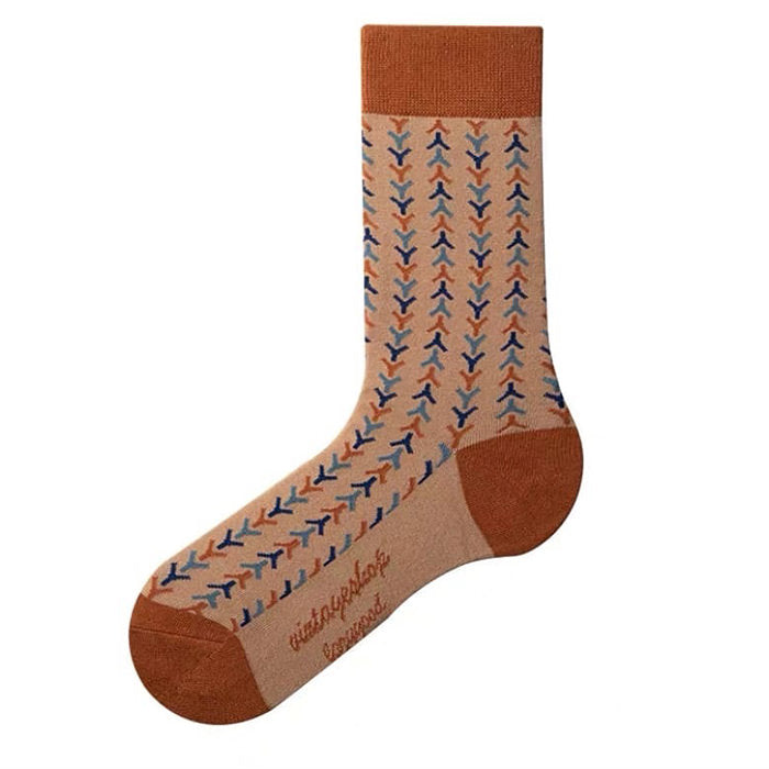 geometric pattern socks boogzel apparel