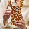 giraffe fluffy iphone case boogzel apparel