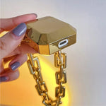 golden chain airpods case boogzel apparel