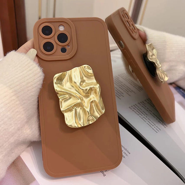 gold pop socket iphone case boogzel apparel