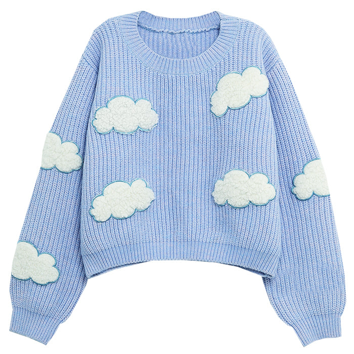 clouds knit sweater boogzel apparel
