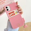 good luck pink iphone case boogzel apparel