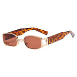 rectangle leopard sunglasses boogzel apparel