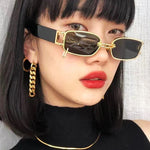 black rectangle sunglasses boogzel apparel