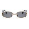rectangle metal sunglasses boogzel apparel